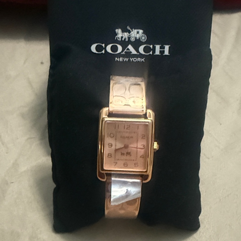 Coach Women's Rose Gold and Silver Watch